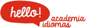 Logo completo Hello! Academia de idiomas